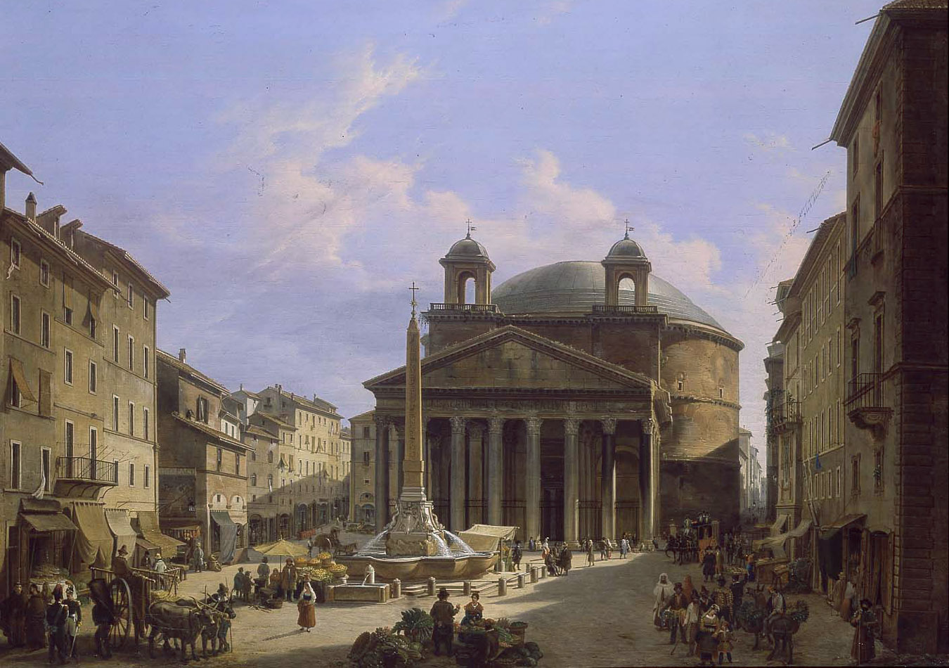 Frans Vervloet,Panthéon et Place de la Rotonde (environ 1823)